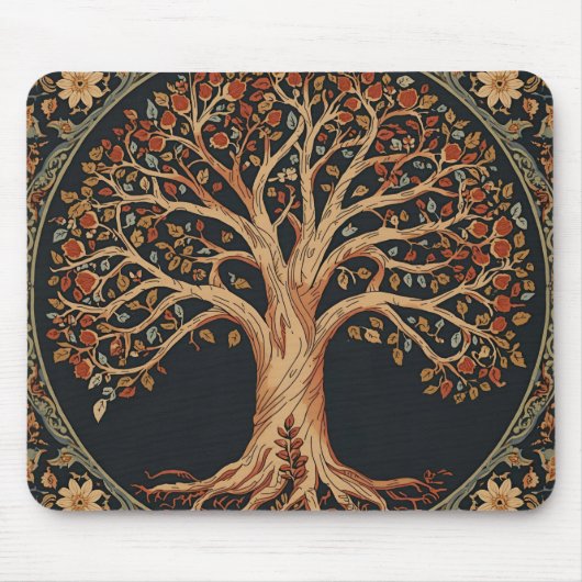 William Morris Tree of Life  pre-Raphaelite Muismat (Voorkant)