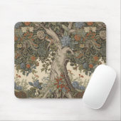 William Morris Tree of Life pre-Raphaelite Muismat (Met muis)