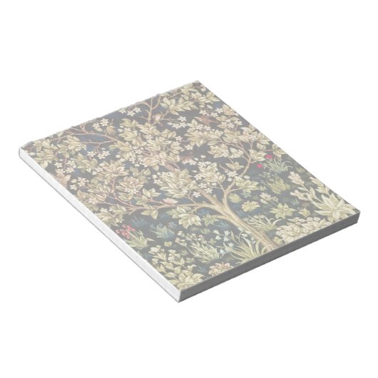 William Morris Tree of Life  pre-Raphaelite Notitieblok (Schuin)