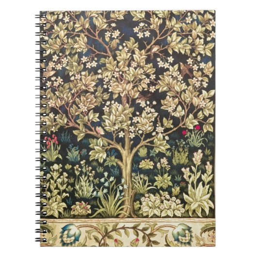 William Morris Tree of Life pre-Raphaelite Notitieboek (Voorkant)