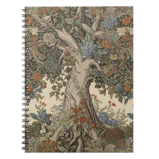William Morris Tree of Life pre-Raphaelite Notitieboek (Voorkant)
