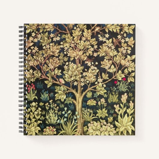 William Morris Tree of Life  pre-Raphaelite Notitieboek (Voorkant)