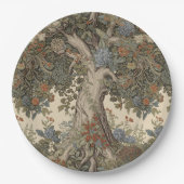 William Morris Tree of Life pre-Raphaelite Papieren Bordje (Voorkant)