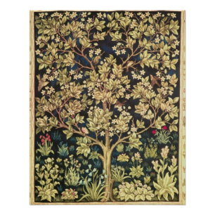 William Morris Tree of Life  pre-Raphaelite Poster