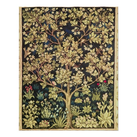 William Morris Tree of Life  pre-Raphaelite Poster (Voorkant)