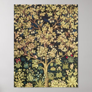 William Morris Tree of Life  pre-Raphaelite Poster
