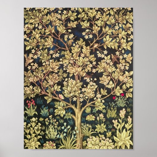 William Morris Tree of Life  pre-Raphaelite Poster (Voorkant)