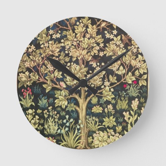 William Morris Tree of Life pre-Raphaelite Ronde Klok (Voorkant)