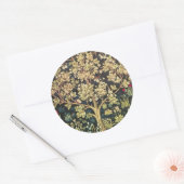 William Morris Tree of Life  pre-Raphaelite Ronde Sticker (Envelop)