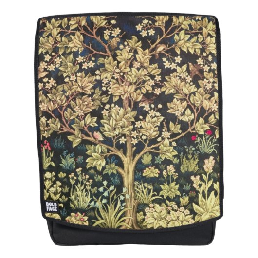 William Morris Tree of Life  pre-Raphaelite Rugtassen (Voorkant)