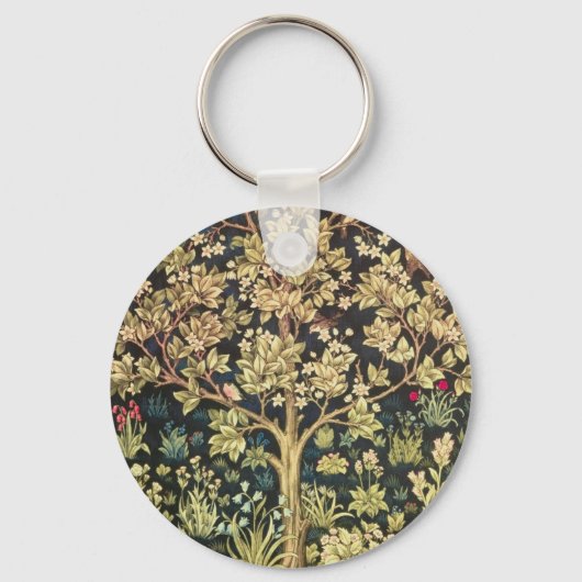 William Morris Tree of Life  pre-Raphaelite Sleutelhanger (Voorkant)