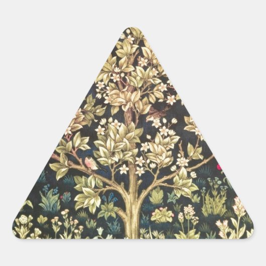 William Morris Tree of Life pre-Raphaelite Sticker (Voorkant)
