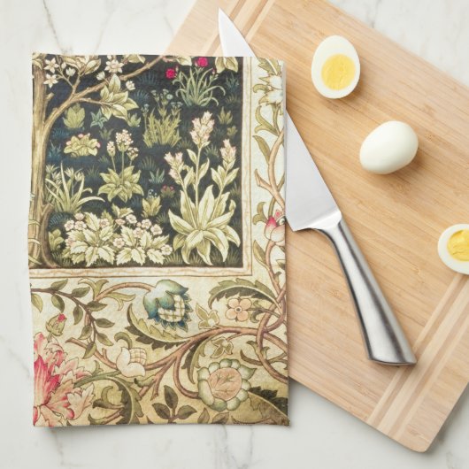 William Morris Tree of Life  pre-Raphaelite Theedoek (Quarter Fold)