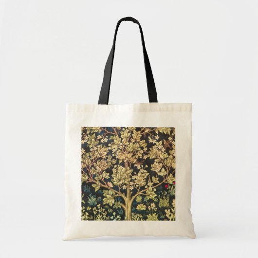 William Morris Tree of Life  pre-Raphaelite Tote Bag (Voorkant)