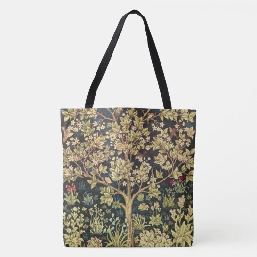 William Morris Tree of Life pre-Raphaelite Tote Bag (Voorkant)