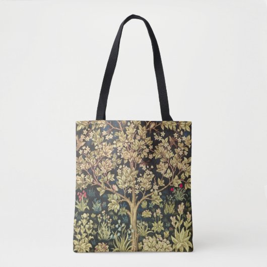 William Morris Tree of Life pre-Raphaelite Tote Bag (Voorkant)