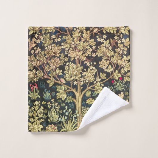 William Morris Tree of Life pre-Raphaelite Washandje (Wasdoekje)