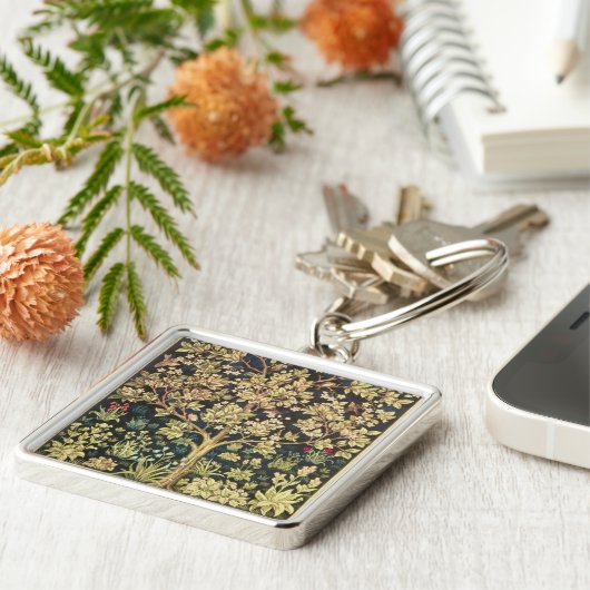 William Morris Tree of Life Sleutelhanger (Zijkant)