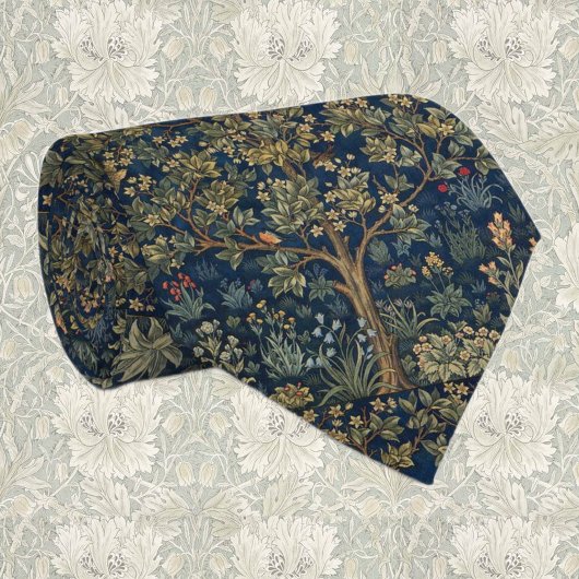 William Morris Tree of life Stropdas