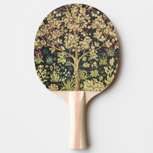 William Morris Tree of Life Tafeltennisbatje (Voorkant)
