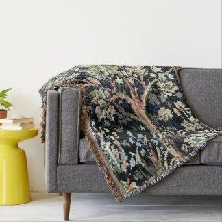 William Morris Tree of Life Throw Blanket Deken