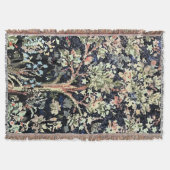 William Morris Tree of Life Throw Blanket Deken (Voorkant)