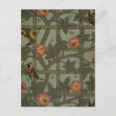 William Morris Trellis behang kunst Briefkaart (Voorkant)