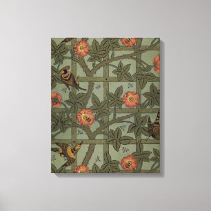 William Morris Trellis behang kunst Canvas Afdruk