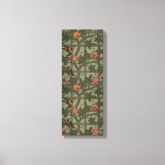 William Morris Trellis behang kunst Canvas Afdruk (Voorkant)
