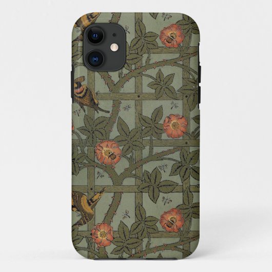William Morris Trellis behang kunst Case-Mate iPhone Case (Achterkant)