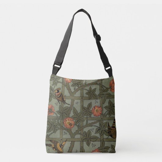 William Morris Trellis behang kunst Crossbody Tas (Voorkant)