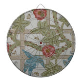 William Morris Trellis behang kunst Dartbord (Voorkant)