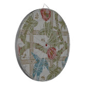 William Morris Trellis behang kunst Dartbord (Voorkant Links)