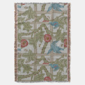 William Morris Trellis behang kunst Deken (Voorkant Verticaal)