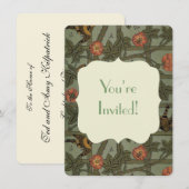 William Morris Trellis behang kunst Kaart (Voorkant / Achterkant)