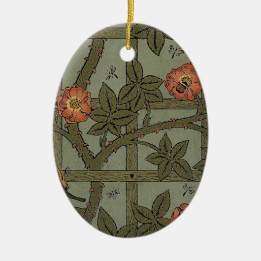 William Morris Trellis behang kunst Keramisch Ornament (Voorkant)