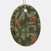 William Morris Trellis behang kunst Keramisch Ornament (Achterkant)