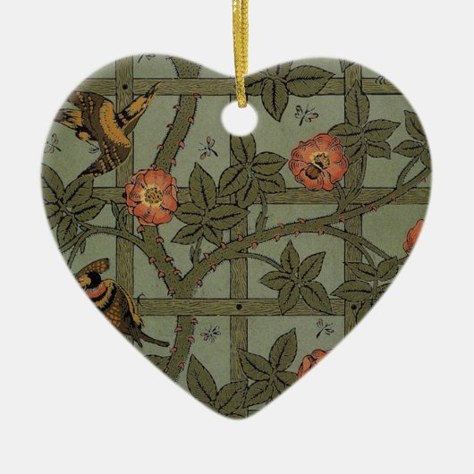 William Morris Trellis behang kunst Keramisch Ornament (Voorkant)