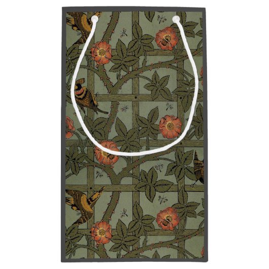 William Morris Trellis behang kunst Klein Cadeauzakje (Achterkant)