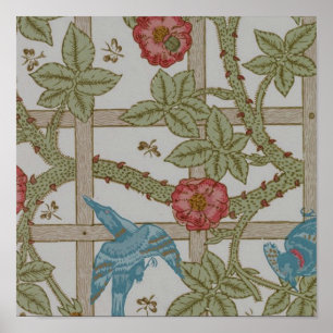 William Morris Trellis behang kunst Poster