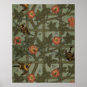 William Morris Trellis behang kunst Poster