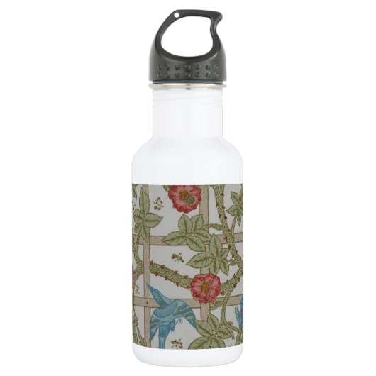 William Morris Trellis Behang Kunst Waterfles (Voorkant)
