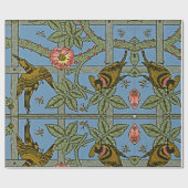 William Morris Trellis Bloemvogels Cadeaupapier (Vlak)