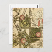 William Morris - Trellis Briefkaart (Voorkant / Achterkant)