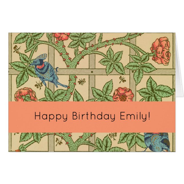 William Morris Trellis Classic Wallpaper Design (Voorkant Horizontaal)