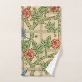 William Morris Trellis Classic Wallpaper Design Bad Handdoek (Handdoek)