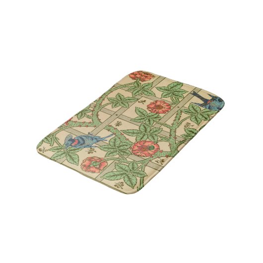 William Morris Trellis Classic Wallpaper Design Badmat (Gekanteld)