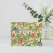 William Morris Trellis Classic Wallpaper Design Briefkaart (Staand voorkant)