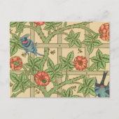 William Morris Trellis Classic Wallpaper Design Briefkaart (Voorkant)