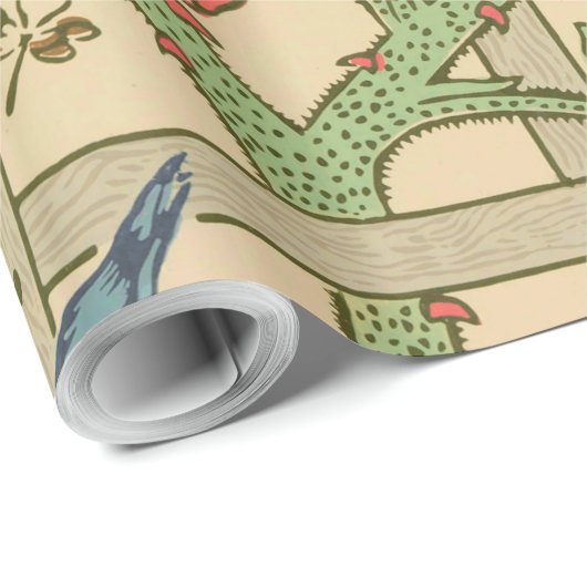 William Morris Trellis Classic Wallpaper Design Cadeaupapier (Rol Hoek)